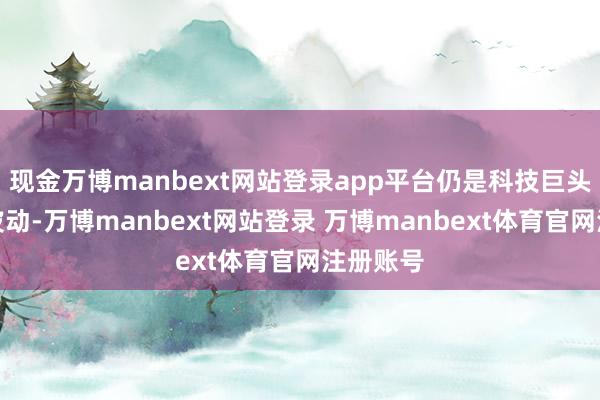 现金万博manbext网站登录app平台仍是科技巨头的财报波动-万博manbext网站登录 万博manbext体育官网注册账号