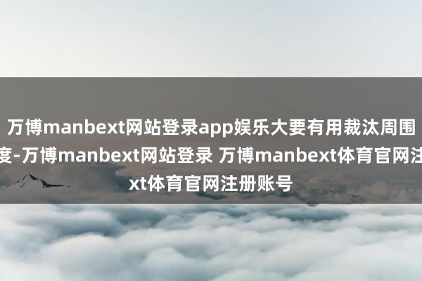 万博manbext网站登录app娱乐大要有用裁汰周围环境温度-万博manbext网站登录 万博manbext体育官网注册账号